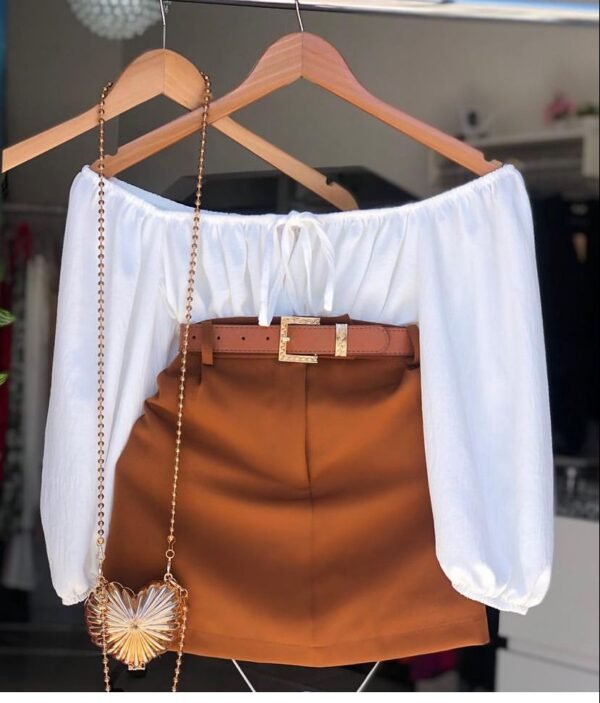 Crop top and skirt